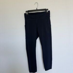 Classic High-Waist Active Leggings in Blue